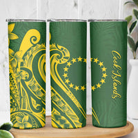 Kia Orana Cook Islands Skinny Tumbler Plumeria Tropical Waves LT7 - Polynesian Pride