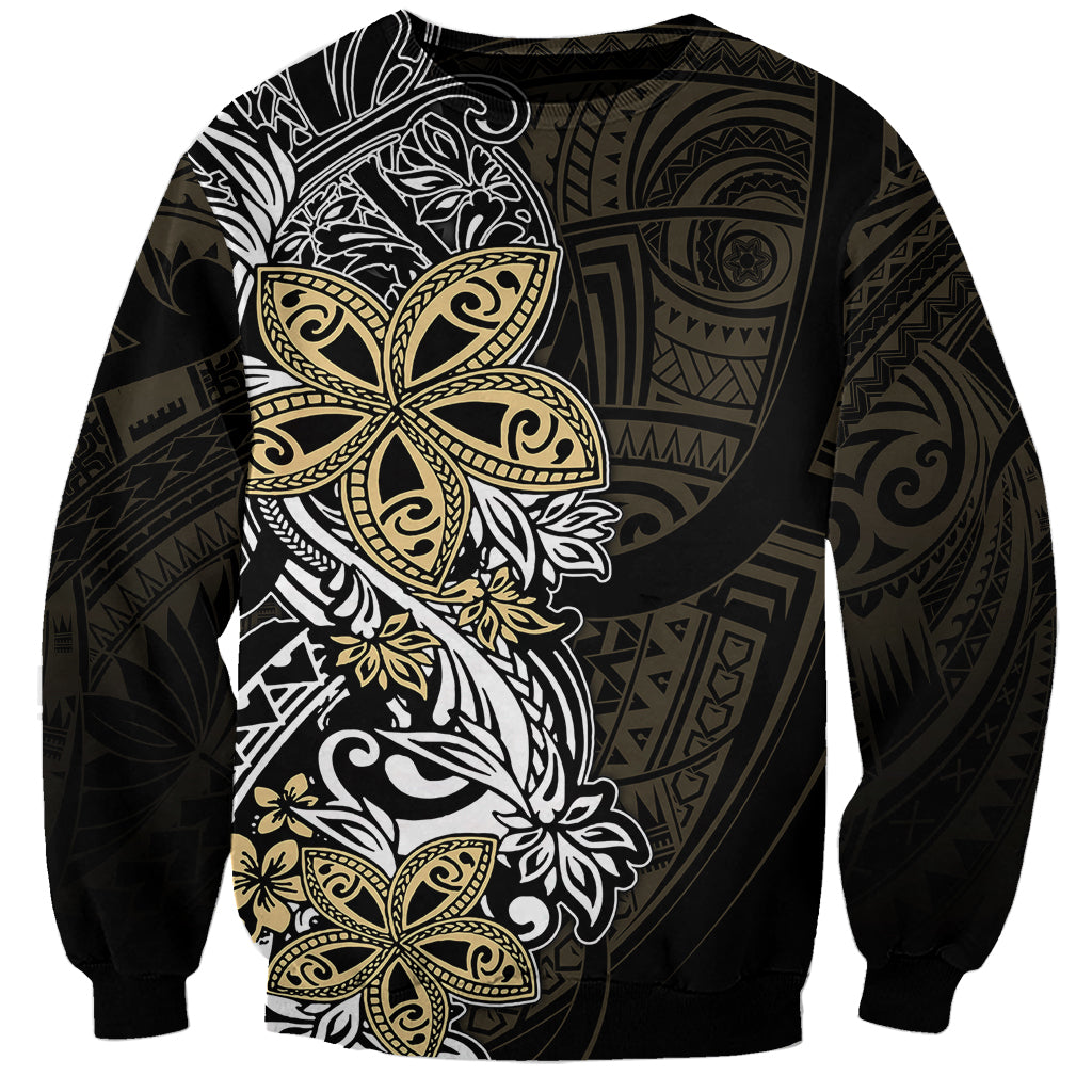 Polynesian Pride Sweatshirt Tiare With Plumeria Mix Style LT7 Unisex Cream - Polynesian Pride