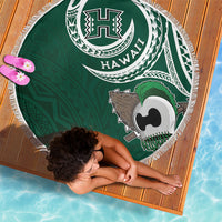 Hawaii Rainbow Warriors Alumni Beach Blanket Ti Maile Lei - Glory For The Warriors LT7 - Polynesian Pride