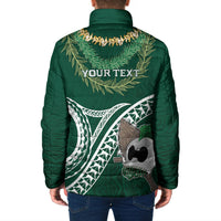 Hawaii Rainbow Warriors Alumni Personalized Padded Jacket Ti Maile Lei - Glory For The Warriors LT7 - Polynesian Pride
