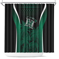 Hawaii Rainbow Warriors La'au Pama Shower Curtain LT7 Black - Polynesian Pride