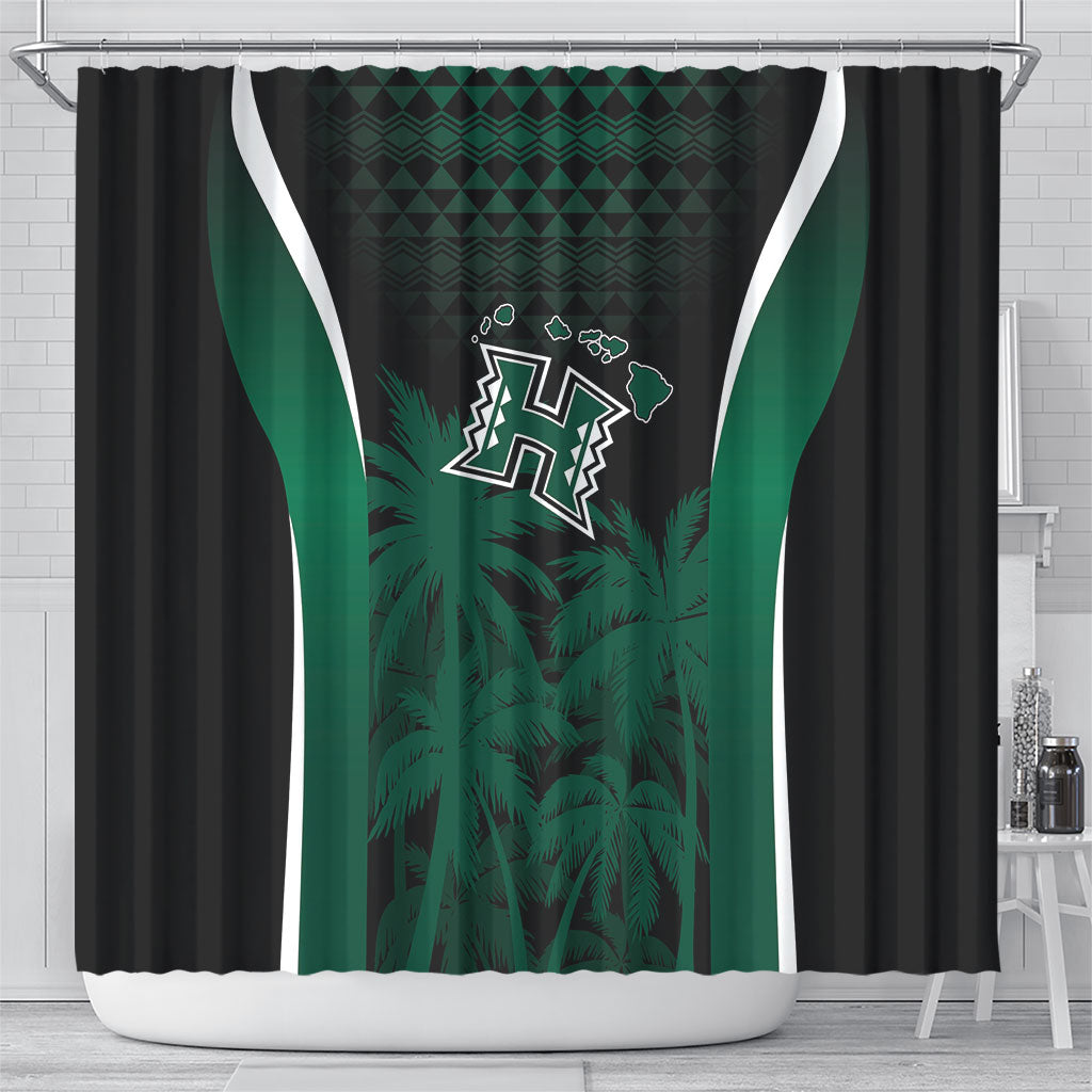 Hawaii Rainbow Warriors La'au Pama Shower Curtain LT7 - Polynesian Pride