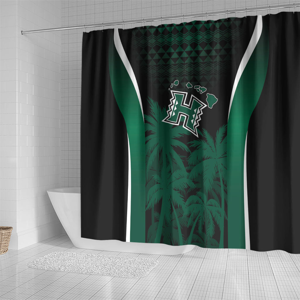 Hawaii Rainbow Warriors La'au Pama Shower Curtain LT7 - Polynesian Pride
