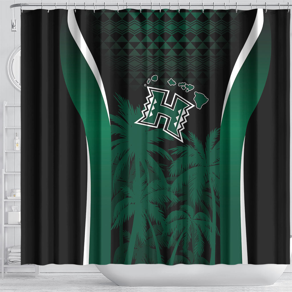Hawaii Rainbow Warriors La'au Pama Shower Curtain LT7 - Polynesian Pride