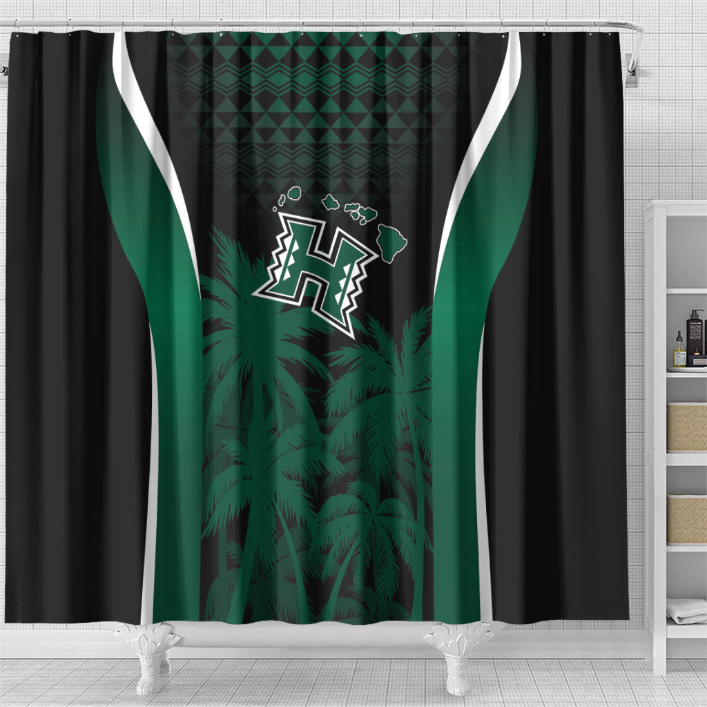 Hawaii Rainbow Warriors La'au Pama Shower Curtain LT7 - Polynesian Pride