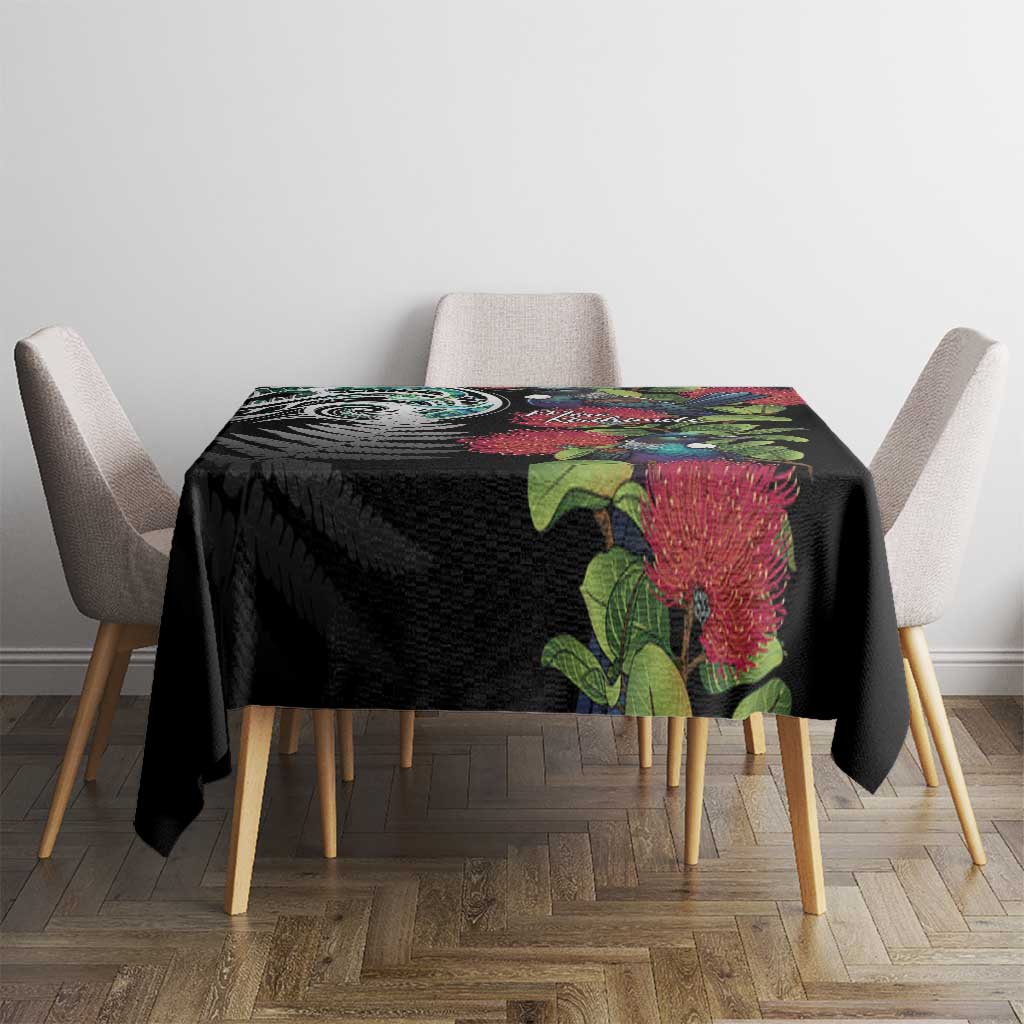 Meri Kirihimete New Zealand Tablecloth Tui on Pohutukawa LT7 - Polynesian Pride