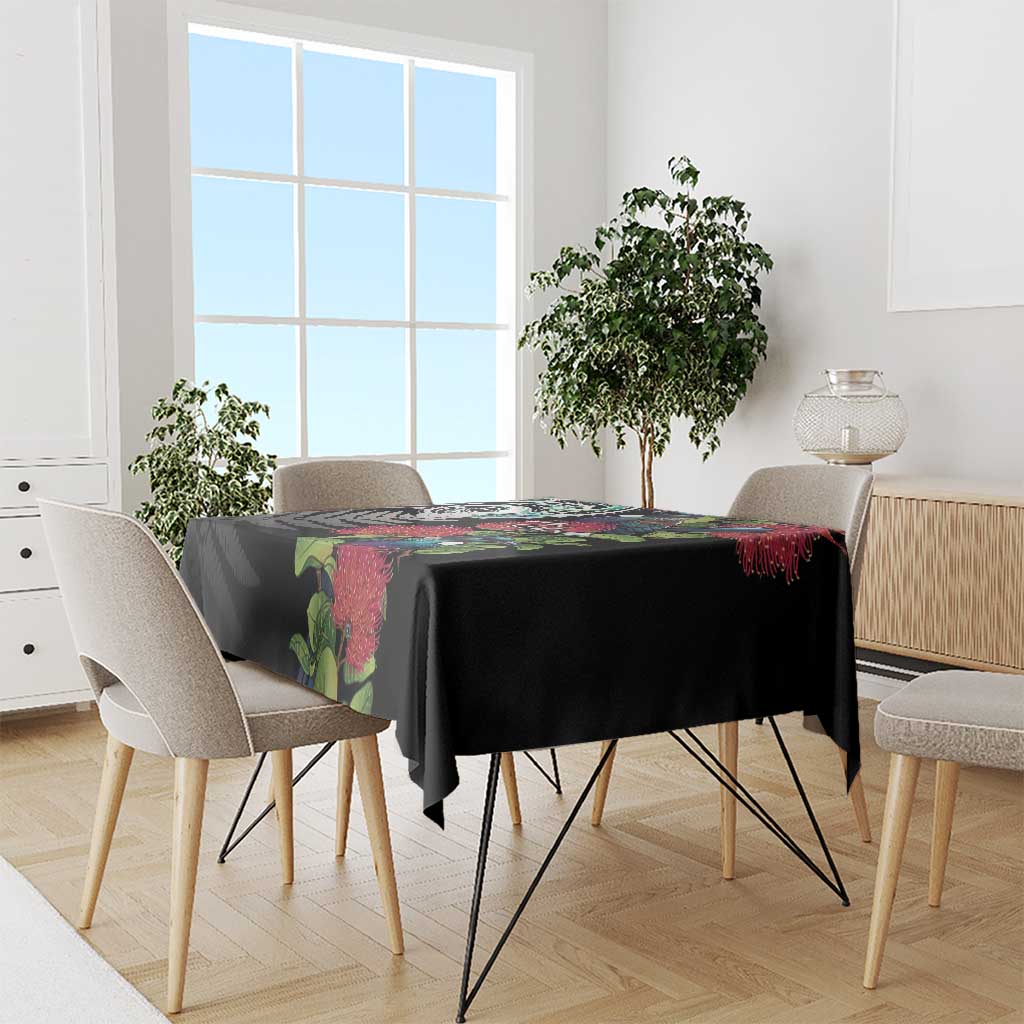 Meri Kirihimete New Zealand Tablecloth Tui on Pohutukawa LT7 - Polynesian Pride