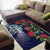 Meri Kirihimete New Zealand Area Rug Tui on Pohutukawa - Blue Ver