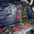 Meri Kirihimete New Zealand Back Car Seat Cover Tui on Pohutukawa - Blue Ver