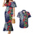 Meri Kirihimete New Zealand Couples Matching Mermaid Dress and Hawaiian Shirt Tui on Pohutukawa - Blue Ver