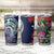 Meri Kirihimete New Zealand Tumbler Cup Tui on Pohutukawa - Blue Ver