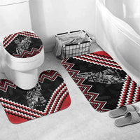 New Zealand Christmas Taniko Poutama Bathroom Set Mountainscape Maori Fern - Polynesian Pride