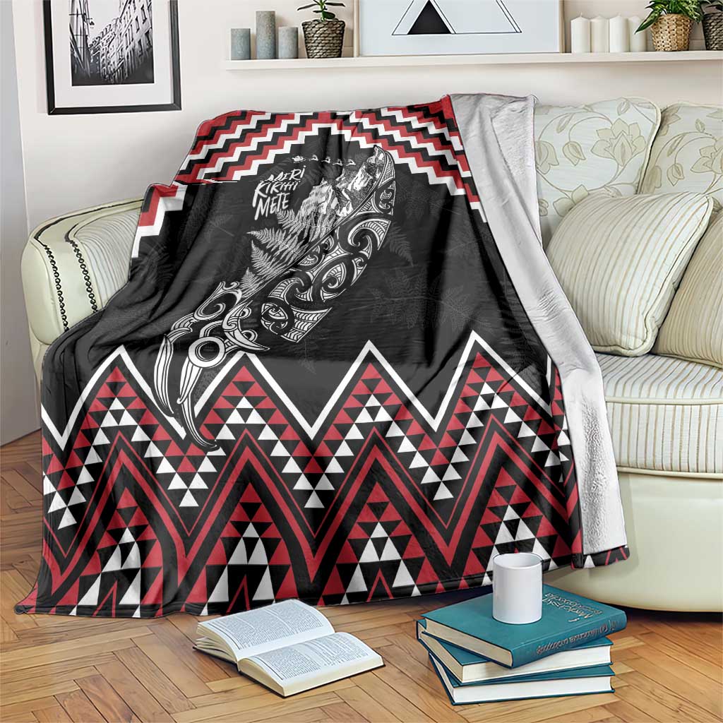 New Zealand Christmas Taniko Poutama Blanket Mountainscape Maori Fern - Polynesian Pride