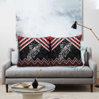 New Zealand Christmas Taniko Poutama Pillow Cover Mountainscape Maori Fern LT7 - Polynesian Pride