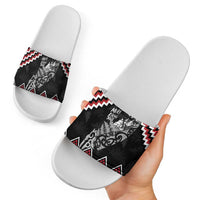 New Zealand Christmas Taniko Poutama Slide Sandals Mountainscape Maori Fern LT7 - Polynesian Pride
