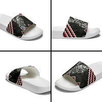 New Zealand Christmas Taniko Poutama Slide Sandals Mountainscape Maori Fern LT7 - Polynesian Pride