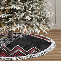 New Zealand Christmas Taniko Poutama Tree Skirt Mountainscape Maori Fern - Polynesian Pride