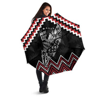 New Zealand Christmas Taniko Poutama Umbrella Mountainscape Maori Fern - Polynesian Pride