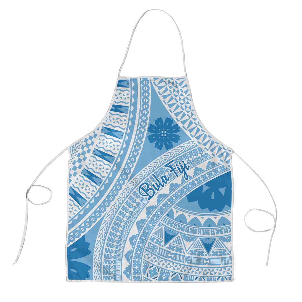 Bula Fiji Classic Masi Tapa Apron Turquoise - Polynesian Pride