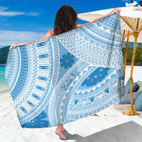Bula Fiji Classic Masi Tapa Sarong Turquoise LT7 One Size 44 x 66 inches Turquoise - Polynesian Pride