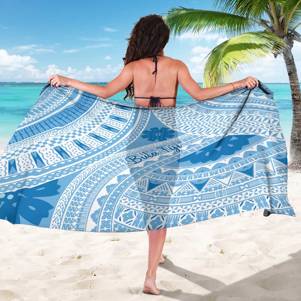Bula Fiji Classic Masi Tapa Sarong Turquoise LT7 - Polynesian Pride