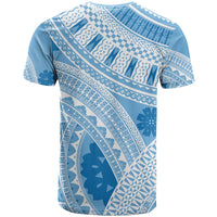 Bula Fiji Classic Masi Tapa T Shirt Turquoise - Polynesian Pride