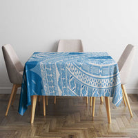 Bula Fiji Classic Masi Tapa Tablecloth Turquoise - Polynesian Pride