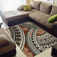 Bula Fiji Classic Masi Tapa Area Rug Vintage Brown - Polynesian Pride