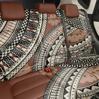 Bula Fiji Classic Masi Tapa Back Car Seat Cover Vintage Brown - Polynesian Pride