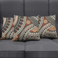 Bula Fiji Classic Masi Tapa Pillow Cover Vintage Brown LT7 - Polynesian Pride