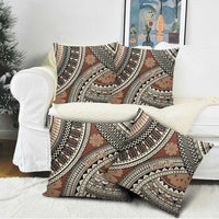 Bula Fiji Classic Masi Tapa Pillow Cover Vintage Brown LT7 - Polynesian Pride