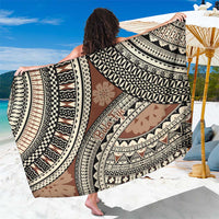 Bula Fiji Classic Masi Tapa Sarong Vintage Brown LT7 One Size 44 x 66 inches Brown - Polynesian Pride