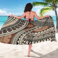 Bula Fiji Classic Masi Tapa Sarong Vintage Brown LT7 - Polynesian Pride
