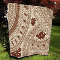 Bula Fiji Classic Masi Tapa Quilt Vintage Beige - Polynesian Pride