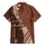 Bula Fiji Family Matching Mermaid Dress and Hawaiian Shirt Tribal Masi Tapa - Brown LT7 - Polynesian Pride