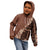 Bula Fiji Kid Hoodie Tribal Masi Tapa - Brown LT7 - Polynesian Pride