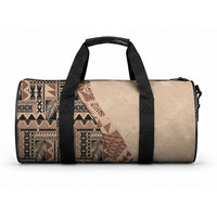 Bula Fiji Duffle Bag Tribal Masi Tapa - Beige