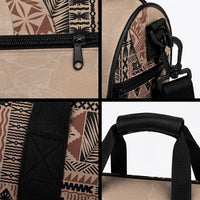 Bula Fiji Duffle Bag Tribal Masi Tapa - Beige