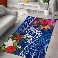 Guam Christmas Area Rug Turtle Mix Tapa Felis Pasgua LT7 - Polynesian Pride