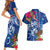 Guam Christmas Couples Matching Short Sleeve Bodycon Dress and Hawaiian Shirt Turtle Mix Tapa Felis Pasgua LT7 - Polynesian Pride