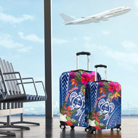 Guam Christmas Luggage Cover Turtle Mix Tapa Felis Pasgua LT7 - Polynesian Pride