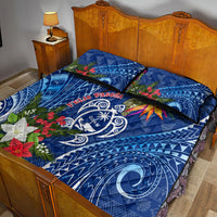 Guam Christmas Quilt Bed Set Turtle Mix Tapa Felis Pasgua LT7 - Polynesian Pride