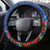 Guam Christmas Steering Wheel Cover Turtle Mix Tapa Felis Pasgua