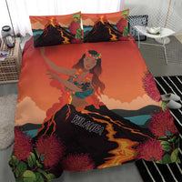Hawaii Kilauea Volcano Bedding Set Pele Goddess