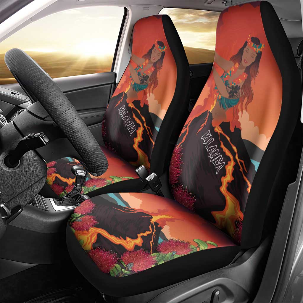 Hawaii Kilauea Volcano Car Seat Cover Pele Goddess