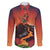 Hawaii Kilauea Volcano Family Matching Off The Shoulder Long Sleeve Dress and Hawaiian Shirt Pele Goddess