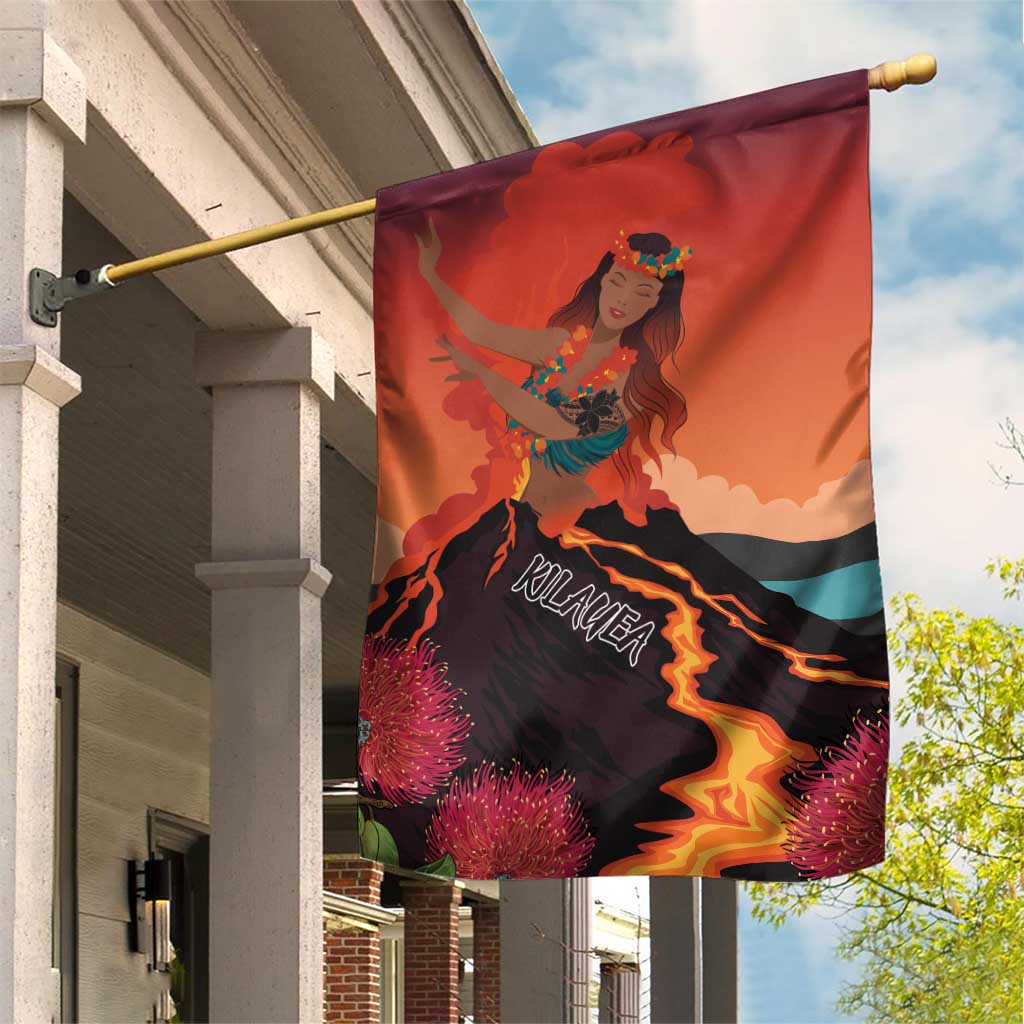 Hawaii Kilauea Volcano Garden Flag Pele Goddess