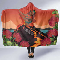 Hawaii Kilauea Volcano Hooded Blanket Pele Goddess