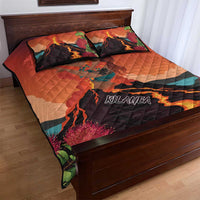 Hawaii Kilauea Volcano Quilt Bed Set Pele Goddess