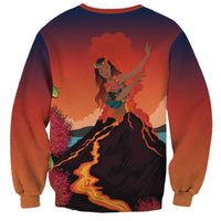 Hawaii Kilauea Volcano Sweatshirt Pele Goddess LT7 - Polynesian Pride